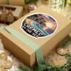 Carmel-by-the-Sea Sticker - Pixel Art Sunset Cliff and Ocean Waves Design - Retro California Coastal Travel Souvenir Vinyl Decal