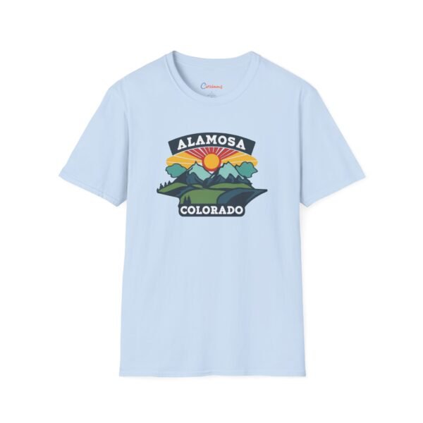 Alamosa, Colorado Unisex T-Shirt, Nature Lover Tee, Mountain Graphic Shirt, Outdoors Adventure Top, Wilderness Traveler Gift