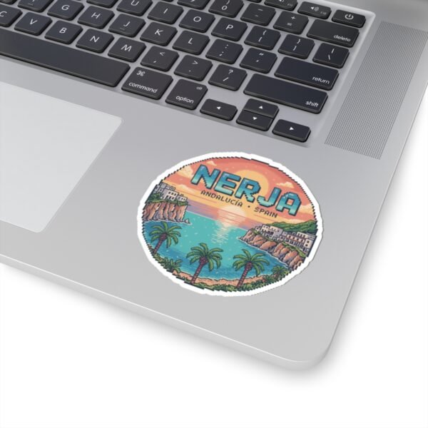 17289357733531884395_1200.jpeg Nerja Spain Pixel Art Sticker Retro Coastal 8-Bit Design | Andalucía Travel Vinyl Decal | Mediterranean Sunset Vintage Style