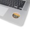 El Paso Texas Sticker - Retro Desert Landscape Decal with Cactus & Sunset, Western Travel Souvenir, Mountain Adventure Art