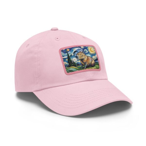 Capybara Starry Night Hat - Embroidered Funny Animal Baseball Cap, Van Gogh Inspired Parody Gift