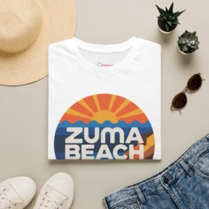 Zuma Beach Bold Horizon Tee - Abstract California Coast Shirt | Sunset Vibes Graphic T-Shirt | Unisex Fit