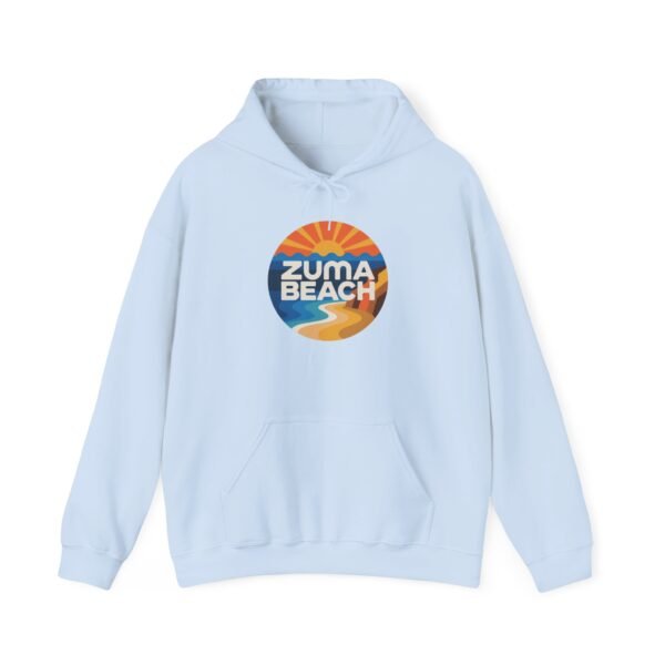 Zuma Beach Hoodie - Retro Sunset California Sweatshirt, Coastal Vibes Unisex Pullover, Surf Style Gift, Travel Souvenir, Beach Lover Apparel