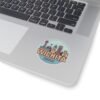 Wichita, KS City Drawing Stickers - Kiss-Cut Sticky Decals, Labels for Laptop, Water Bottle, Planner, Scrapbook, Travel Journal