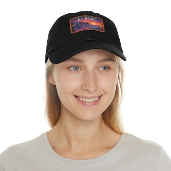 El Paso Texas Hat - Retro Sunset Desert Baseball Cap, Texas Travel Gift, Vintage Style El Paso Souvenir, Unisex Adjustable White Cap