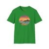 Embrace the Horizon: Pixel Art Ventura Pier Sunset - Unisex Softstyle T-Shirt
