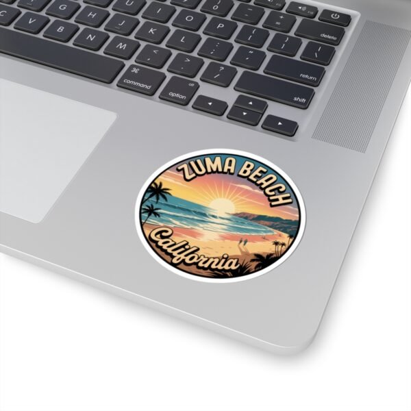 17541671154124467819_1200.jpeg Zuma Beach California Sticker - Retro Sunset Coastal Vibes | Beach Aesthetic Decal