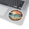 Zuma Beach California Sticker - Retro Sunset Coastal Decal, Surf Art Vinyl Sticker, Summer Vibes Gift