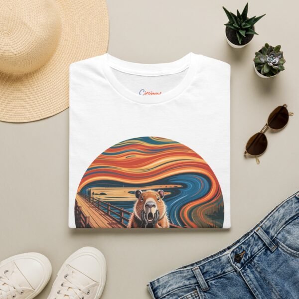 The Capy Scream T-Shirt - Funny Capybara Art Tee Inspired by The Scream | Unisex Softstyle Shirt for Animal & Meme Lovers