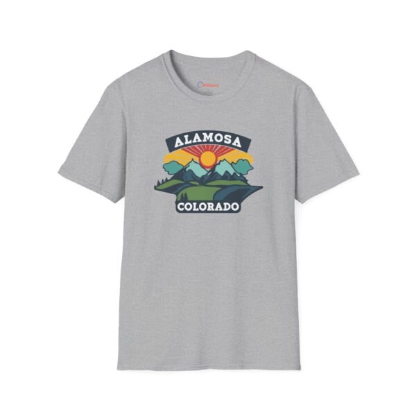 Alamosa, Colorado Unisex T-Shirt, Nature Lover Tee, Mountain Graphic Shirt, Outdoors Adventure Top, Wilderness Traveler Gift