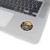 Tampa Florida Retro Sticker - Vintage Sunset City Skyline with Bridge, Boats & Palms - Florida Travel Decal, Souvenir and Gift