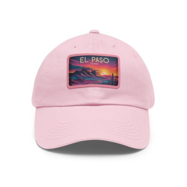 El Paso Texas Hat - Retro Sunset Desert Baseball Cap, Texas Travel Gift, Vintage Style El Paso Souvenir, Unisex Adjustable White Cap