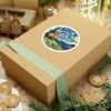 Capybara Starry Sky Sticker - Whimsical Art-Inspired Kiss-Cut Sticker for Nature & Animal Lovers, Cute Gift, Laptop Decal, Planner Sticker,
