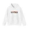 Ventura California Hoodie - Retro Coastal Beach Sweatshirt, California Travel Gift, Vintage Style Ventura Pullover, Unisex Cozy Hoodie