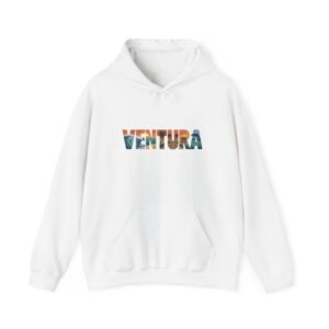 Ventura California Hoodie - Retro Coastal Beach Sweatshirt, California Travel Gift, Vintage Style Ventura Pullover, Unisex Cozy Hoodie