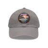 Carmel by the Sea Hat - Pixel Art Sunset Leather Patch Cap, California Coastal Retro Style, Unique Vintage Travel Gift