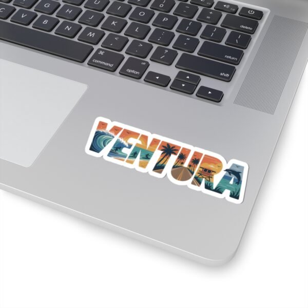 Ventura California Sticker - Retro Beach Aesthetic, Surfing & Ocean Scene, Coastal Travel Souvenir, Waterproof Vinyl