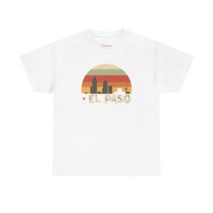 El Paso, Texas | City center at sunset - Unisex Heavy Cotton Tee