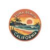 Zuma Beach California Sunset Serenity, Kiss-Cut Decals, Laptop Sticker, Scrapbooking, Water Bottle, Planner Stickers