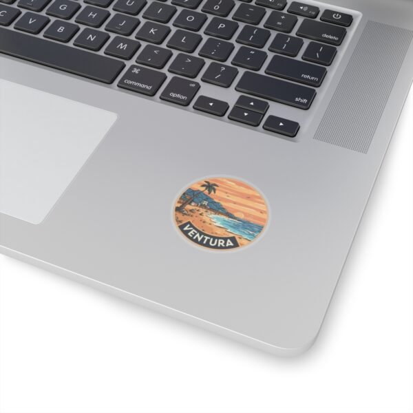 Ventura, California - Sunset on the shore of the beach - Kiss-Cut Stickers