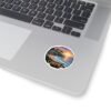 18034097955201206411_1200.jpeg Carmel-by-the-Sea Sticker - Pixel Art Sunset Beach Cliff and Ocean Waves Design - Retro 8-Bit California Coastal Travel Souvenir Decal