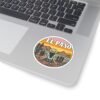 El Paso Texas Sticker - Retro Desert Landscape Decal with Cactus & Sunset, Western Travel Souvenir, Mountain Adventure Art