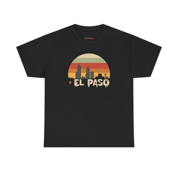 18116335535408182027_2048.jpeg El Paso, Texas | City center at sunset - Unisex Heavy Cotton Tee