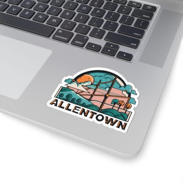 Allentown, Pennsylvania | Alternative city sunset - Kiss-Cut Stickers