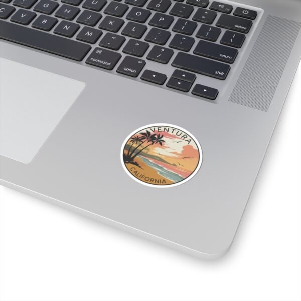 18151822921886856385_1200.jpeg Ventura California Sticker - Vintage Beach Sunset Design, Coastal Art Vinyl Decal, Retro Ocean View Gift for Surf and Travel Lovers