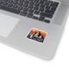 Alamosa Mountain Sunset Sticker - Retro Colorado Travel Decal for Water Bottles, Laptops, Journals