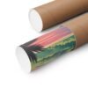 Nounou Mountain Kapaa Hawaii Poster - Retro Travel Wall Art Print of Sleeping Giant - Vintage Coastal Sunset Landscape Decor