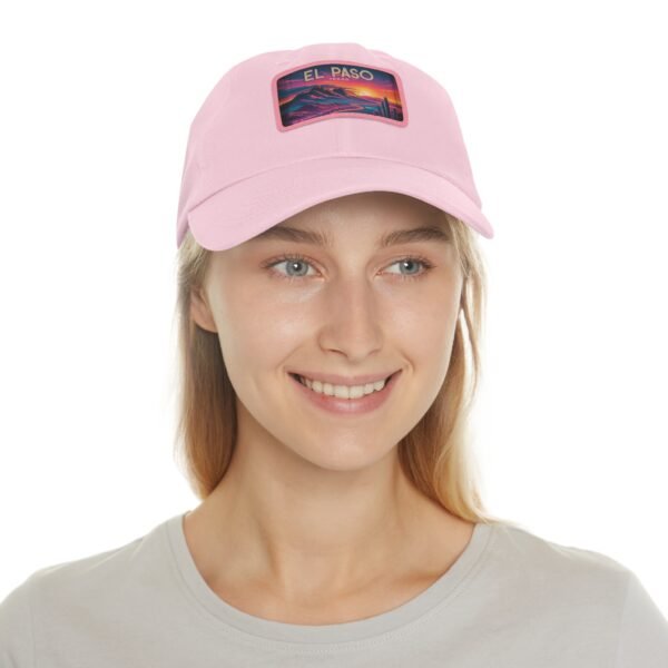 El Paso Texas Hat - Retro Sunset Desert Baseball Cap, Texas Travel Gift, Vintage Style El Paso Souvenir, Unisex Adjustable White Cap