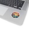 Nerja Spain Pixel Art Sticker - Retro Sunset 8-Bit Design | Andalucía Travel Vinyl Decal | Vintage Coastal Mediterranean Art