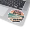 Zuma Beach Pixel Art Sticker - Retro California Coastline Vibes