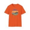 Embrace the Horizon: Pixel Art Ventura Pier Sunset - Unisex Softstyle T-Shirt