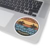 Ventura California Sticker - Retro Sunset Beach Decal with Palm Trees, Vintage Coastal Travel Souvenir, Surf Vibes Art