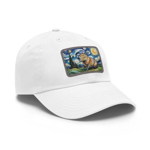 Capybara Starry Night Hat - Embroidered Funny Animal Baseball Cap, Van Gogh Inspired Parody Gift