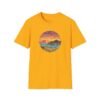 Embrace the Horizon: Pixel Art Ventura Pier Sunset - Unisex Softstyle T-Shirt