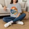Zuma Beach California Sunset Tee - Retro Ocean Cliff Shirt | Colorful Coastal Art | Unisex T-Shirt