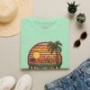 Ventura Sunset Pixel Art California Dream Unisex Softstyle T-Shirt, Graphic Tee, Vintage Style Shirt, Retro Tshirt, Beach Lover Gift
