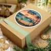 Zuma Beach California Sunset Sticker - Retro Coastal Vibes for Surf Lovers