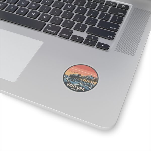 Ventura, California Kiss-Cut Stickers, Ventura Pier Design | Travel Souvenir, Scrapbook Stickers, Laptop Decals, Coastal Home Decor,