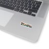 Tampa Florida Sticker - Retro Vintage Lettering Art with Dolphins, Palms, Sailboats & Skyline - Coastal Travel Souvenir