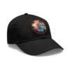Nerja Spain Hat - Leather Patch Cap with Coastal Sunset Design | Andalucía Beachwear Gift for Travelers & Dreamers