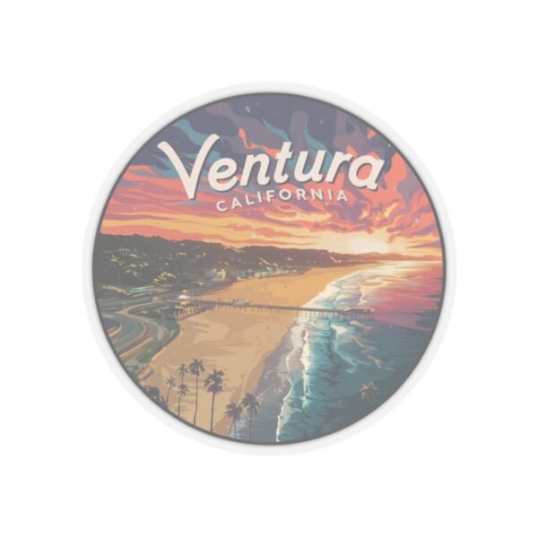 221858929522219548_1200.jpeg Ventura California Pier Sunset Serenity Stickers, Coastal Vinyl Decals, Waterproof Sticker Pack, Laptop Accessories, Travelers Souvenirs,