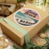 Zuma Beach Pixel Art Sticker - Retro California Coastline Vibes