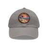 Sitges Spain Hat - Retro Sunset Leather Patch Cap, Coastal Beach Town Souvenir Dad Hat, Mediterranean Travel Gift
