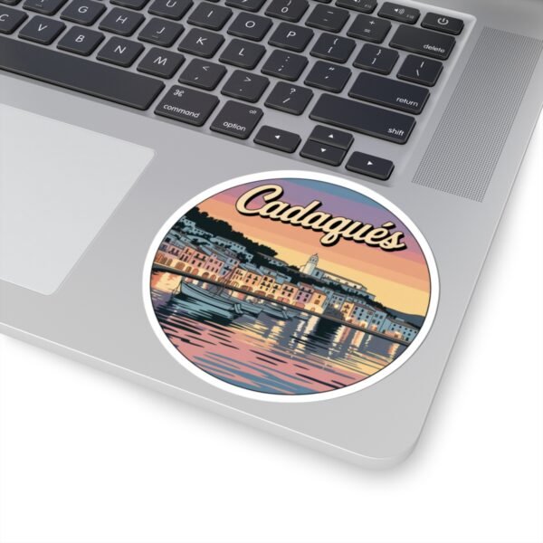 Cadaqués Spain Sticker - Retro Travel Poster Style Coastal Art