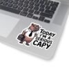 Today I'm a Serious Capy Sticker - Funny Office Humor Capybara Sticker for Coworkers, Work Desk Decor, Boss Gift, Laptop or Water Bottle