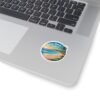 Zuma Beach California Sticker - Retro Sunset Beach Vinyl Decal, Coastal Aesthetic Travel Gift, Malibu Surf Vibes Decor